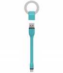 Brelok do Kluczy z Kablem microUSB na USB GREEN E