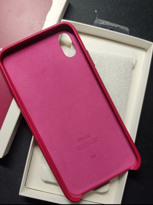 Чехол iPhone XS Max кожаный
