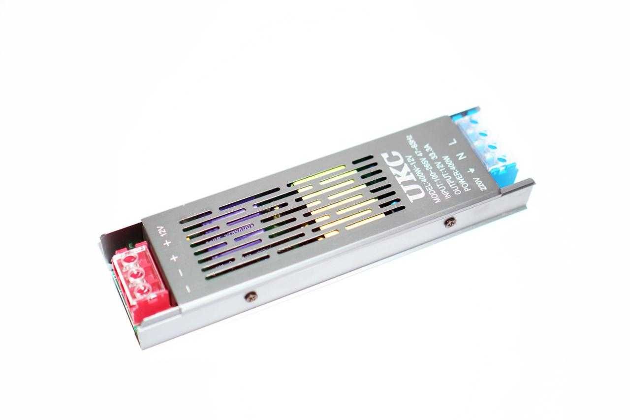 Мощный Блок питания 12V 33.3А 400W для LED лент, проводка под камеры