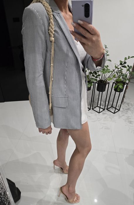 Marynarka H&M 34 paski żakiet