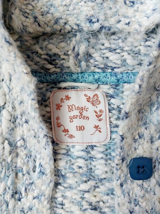 Śliczna kamizelka sweterek 110cm Smyk niebieska