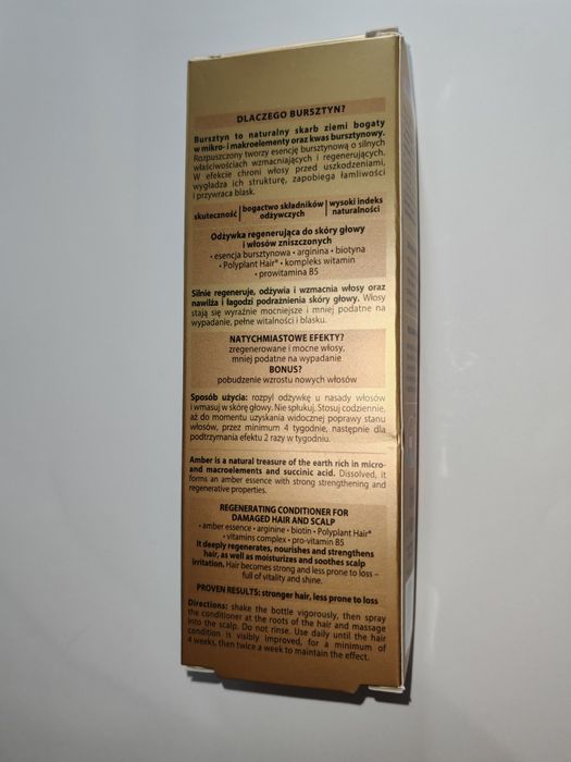 Nowy zestaw kosmetyków do włosów peeling odżywka wcierka Ziaja Jantar