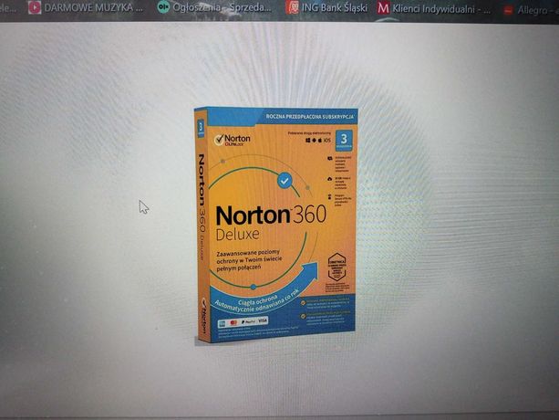 Antywirus Licencja Norton 360 deluxe 25 gb 3 urządzenia 1 rok kod