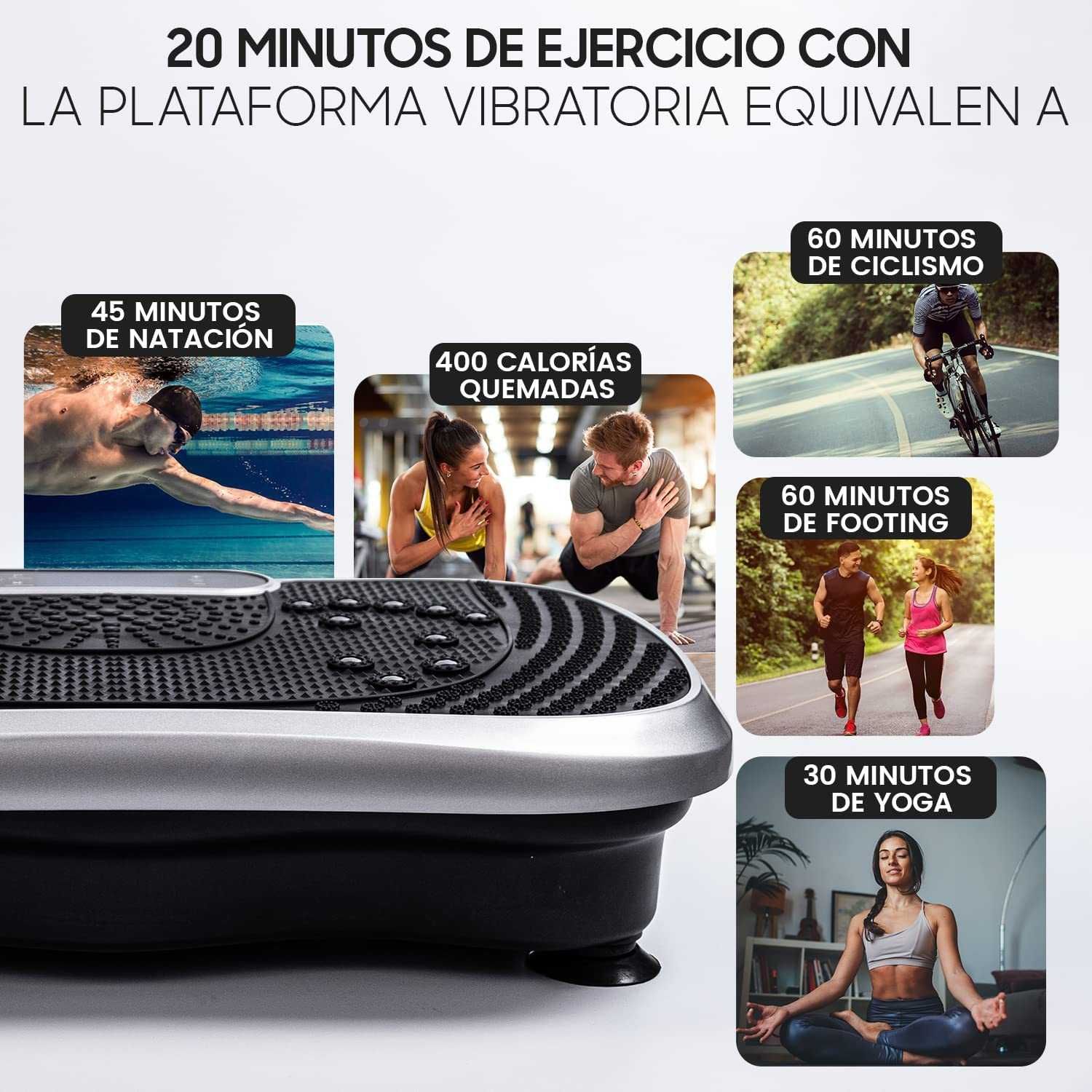 Plataforma vibratória fitness - máquina de exercício e massagens