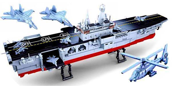 Klocki Okręt Desantowy Statek Lotniskowiec Kearsarge komp. LEGO