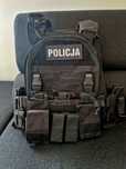 Kamizelka taktyczna czarna Policja - nowa