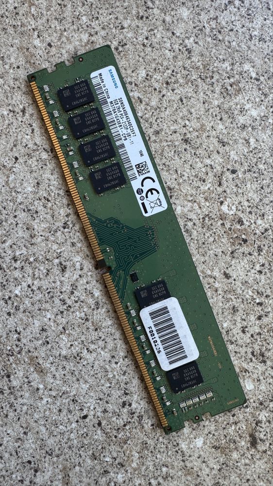 Sodimm kingston 4gb and samsung dimm 8gb ddr4