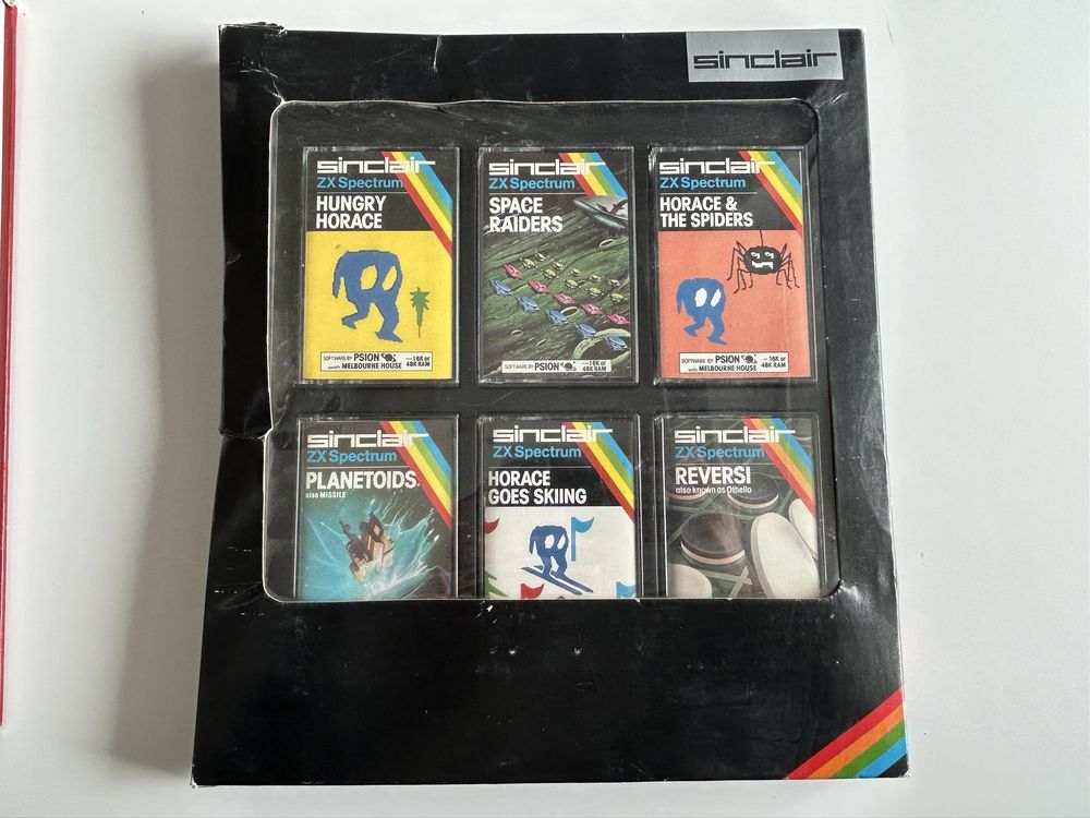 Zestaw ZX SPECTRUM Sinclair dktronics 12 kaset 2 zasilacze