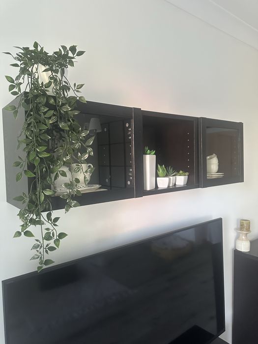 Szafka rtv + witryna wisząca