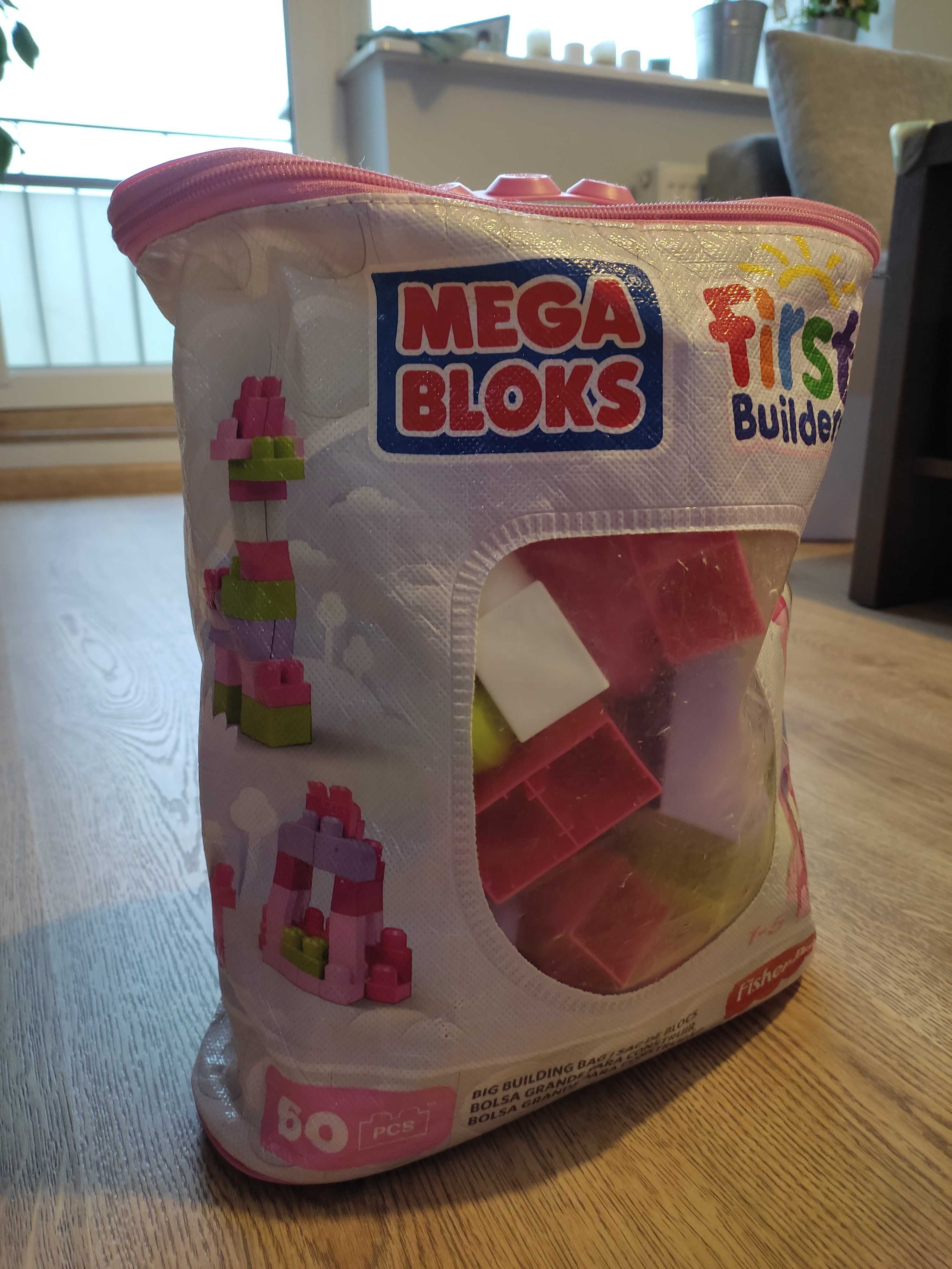 Mega bloks klocki Fisher Price, 60 sztuk, 1-5 lat, duże