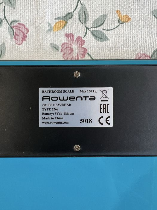 Balança digital azul