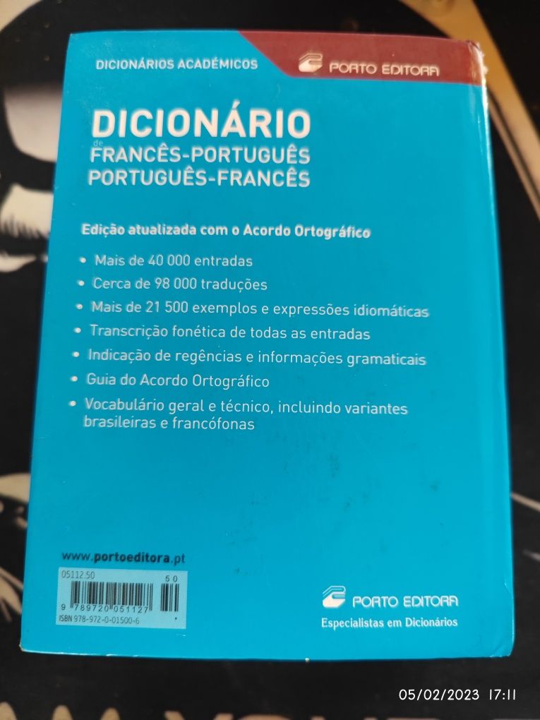 Dicionário francês português e vice versa