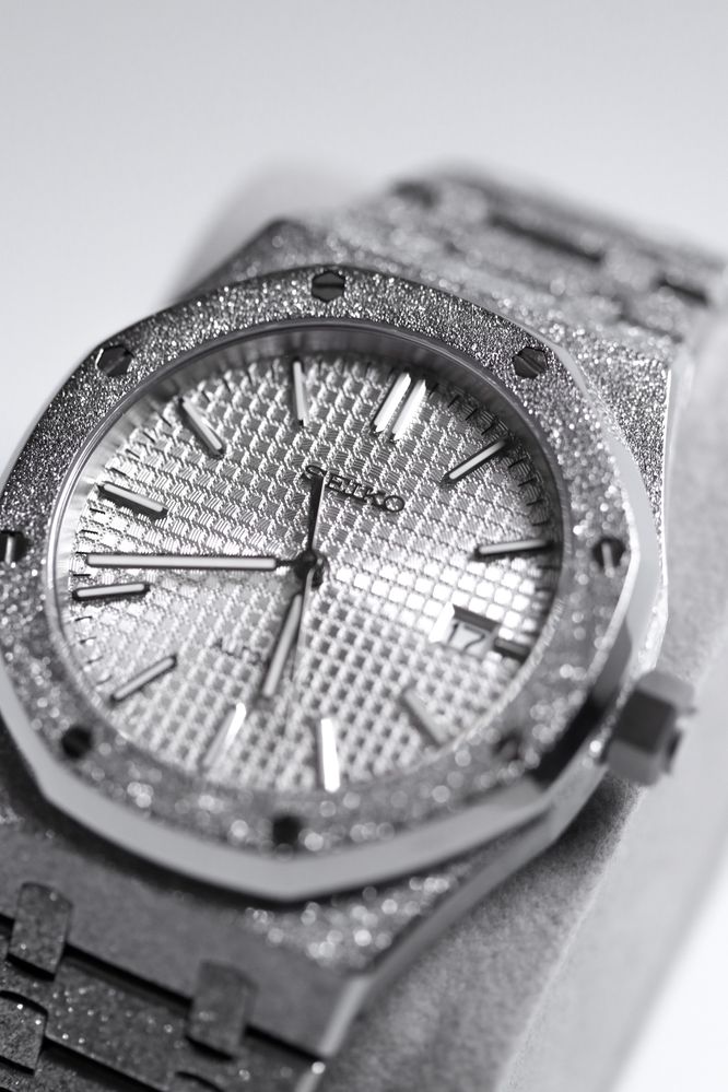 Zegarek Royal Oak Mod Frosted Kryształowy