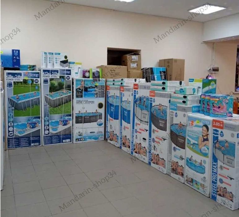 АКЦІЯ! Надувний басейн Intex/Bestway. Бассейн каркасный ОПЛАТА ЧАСТЯМИ