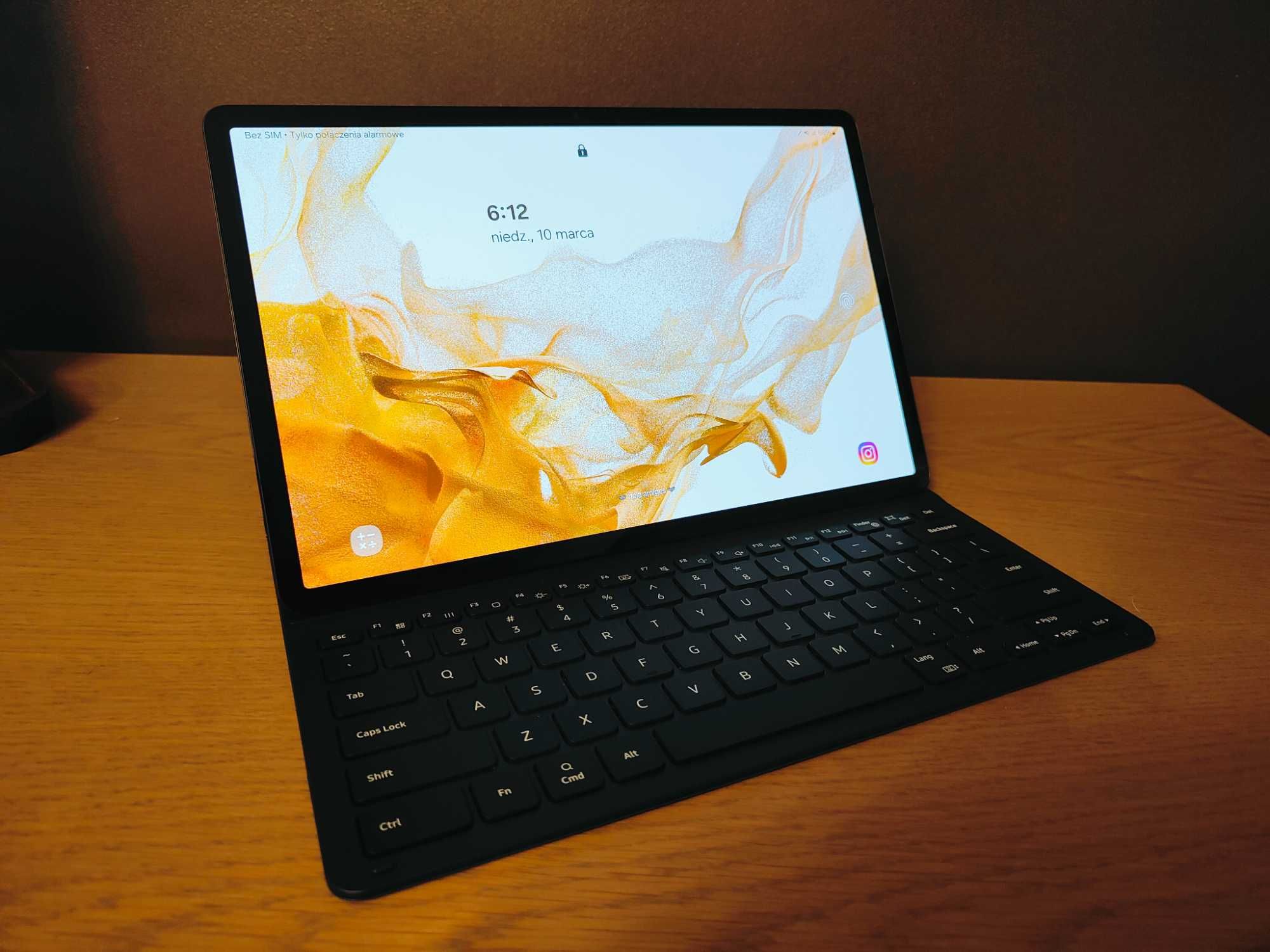 Tablet SAMSUNG GalaxyTab S8+ 128GB 5G Etui SAMSUNG Book Cover Keyboard