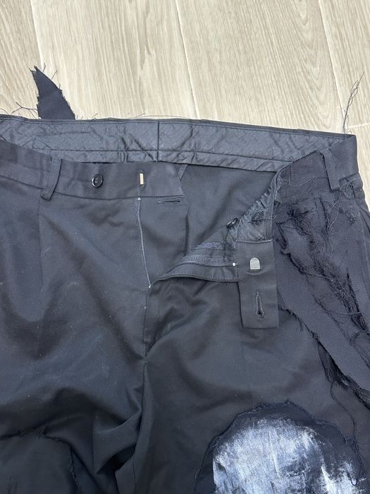 Black skull disstresed archive opium baggy jeans/pants
