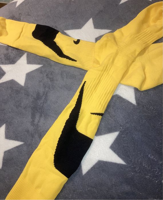 Nadkolanówki getry piłkarskie siatkarskie nike żółte czarne żółto