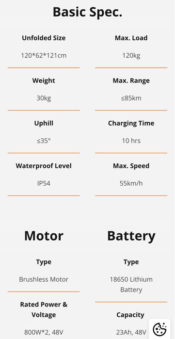 Kugoo g bosster 55km/h