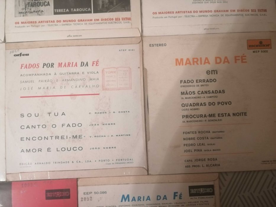 Discos Vinil Maxi Tereza Tarouca e Maria da Fé.