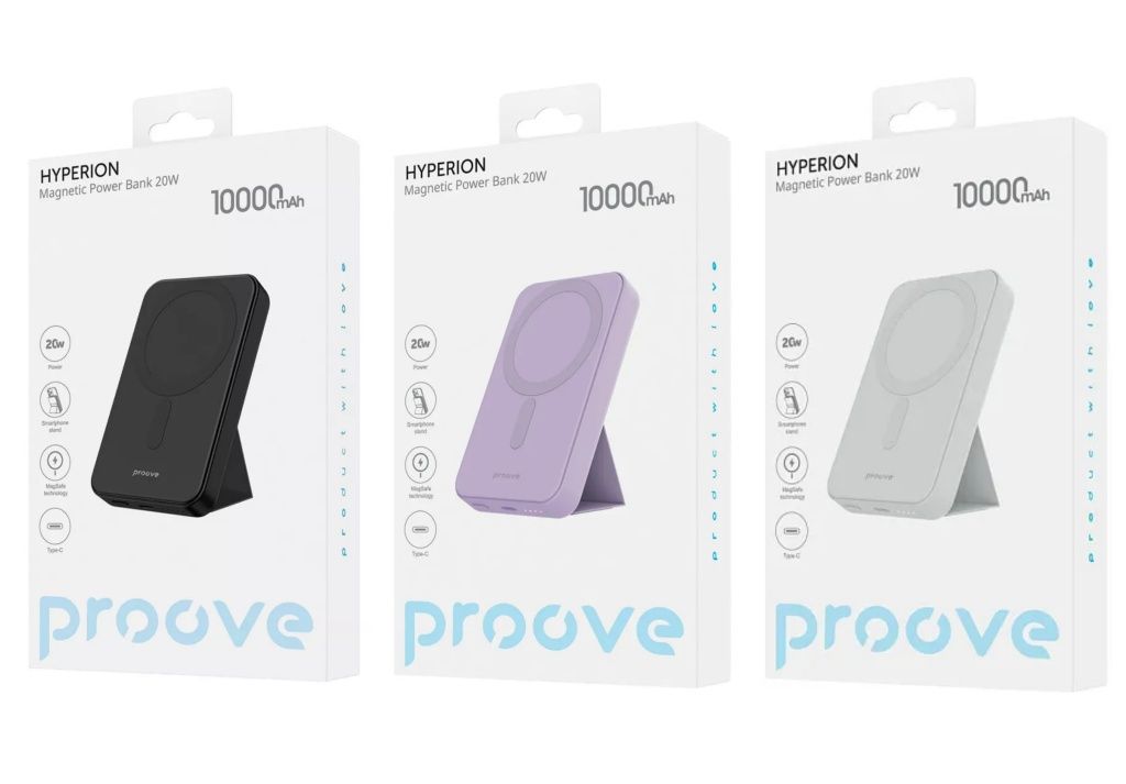 Повербанк Proove 20w MagSafe Power Bank беспроводная зарядка iphone