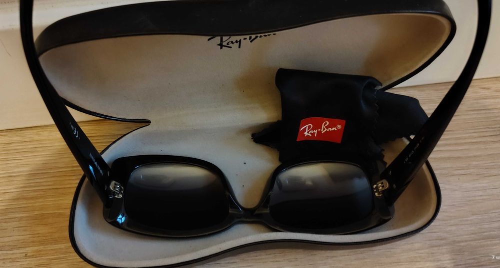 Okulary przeciwsłoneczne EMPORIO-ARMANI+Etuii Ray-Ban Super Stan+100%