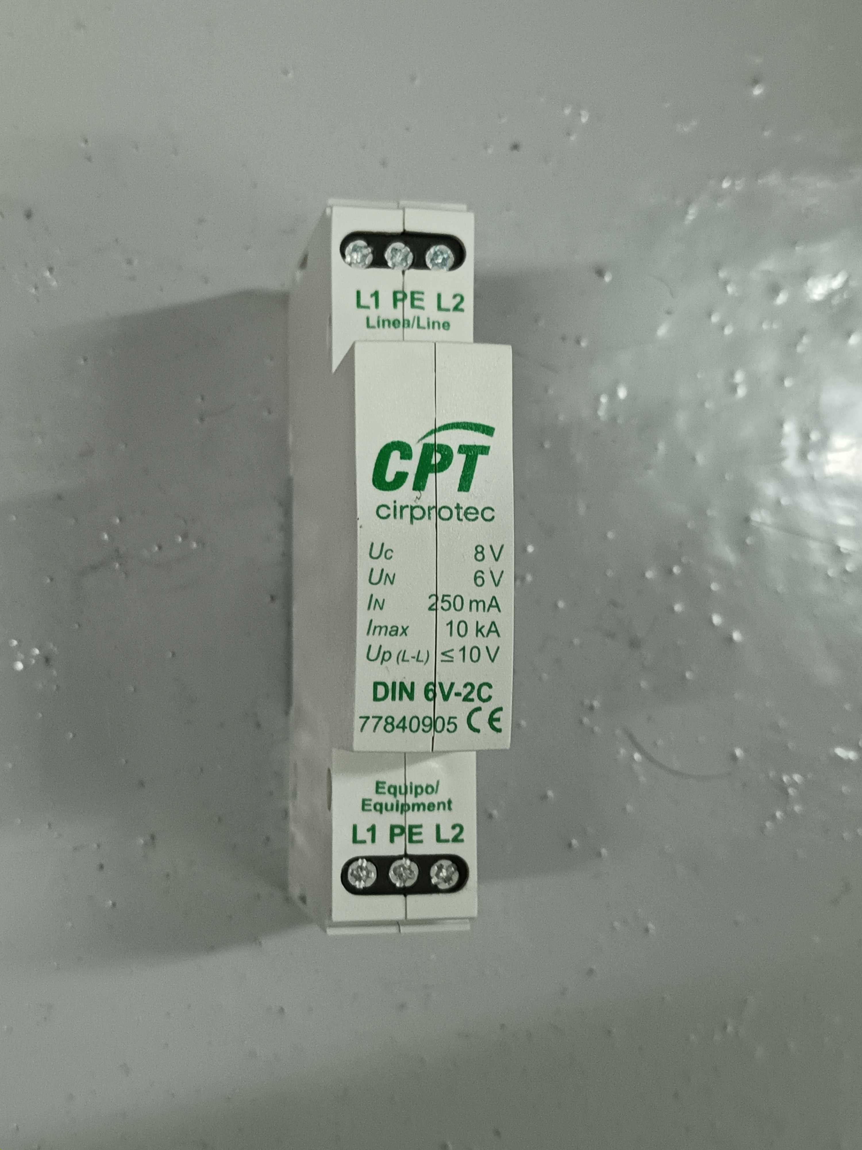 Protector Sinal Analógico CPT Ciprotec DIN 6V-2C