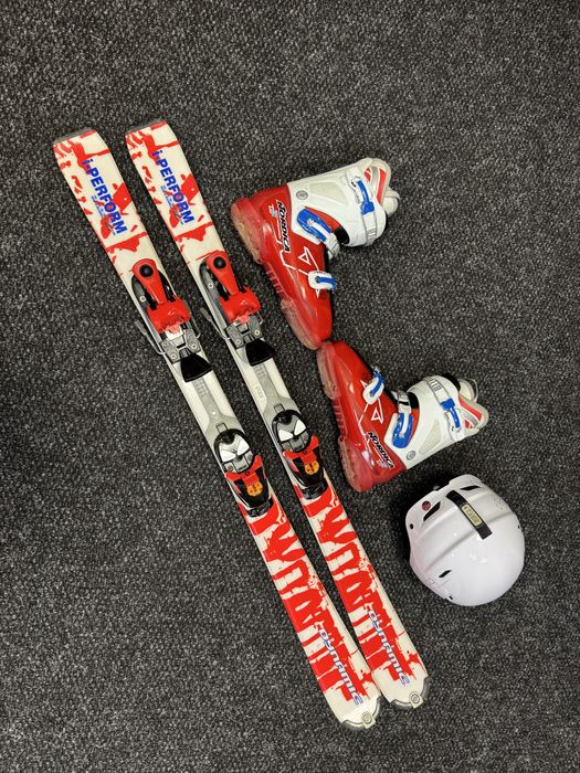 Zestaw Narty junior Dynamic 120cm + buty Nordica 24cm + kask bolle