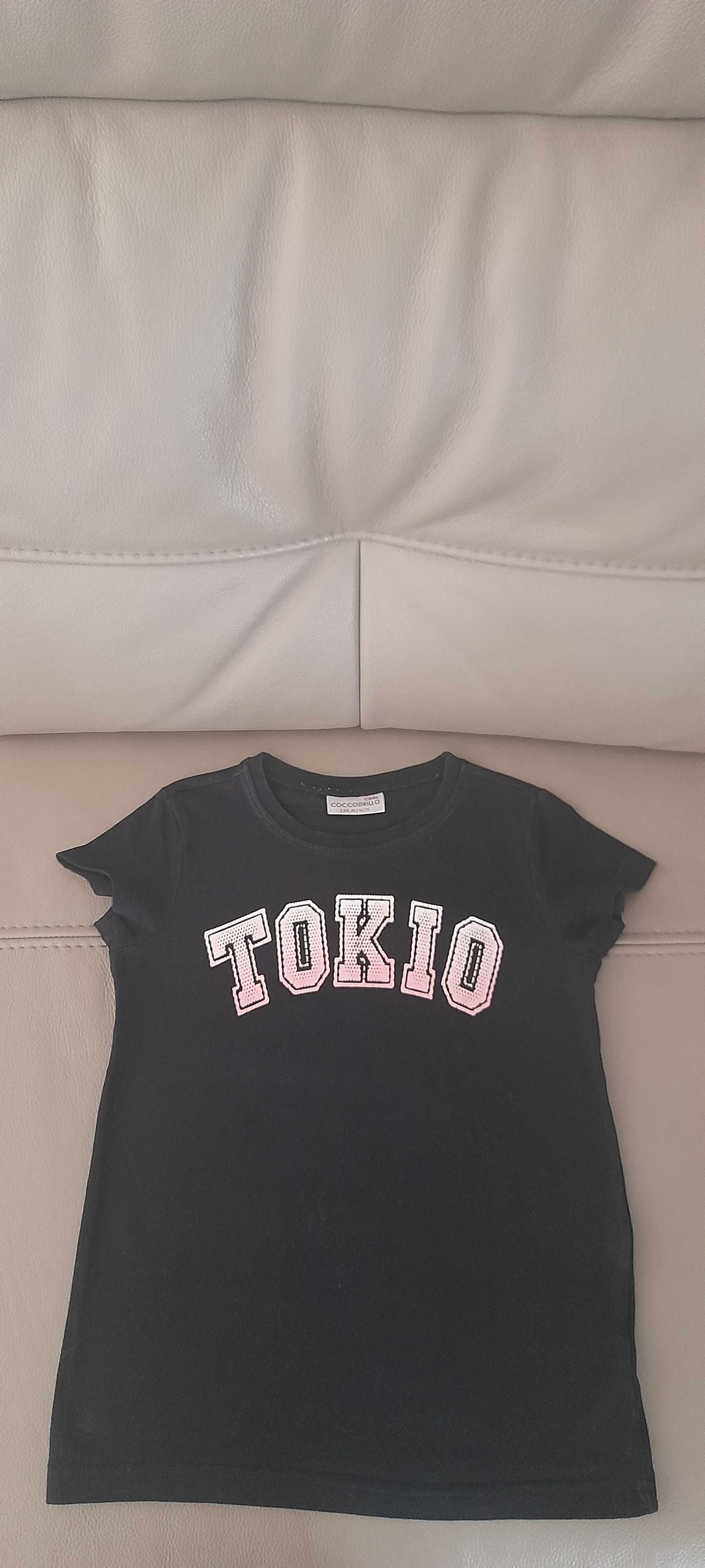 Koszulki t-shirt Coccodrillo dla dziewczynki rozm. 116 122