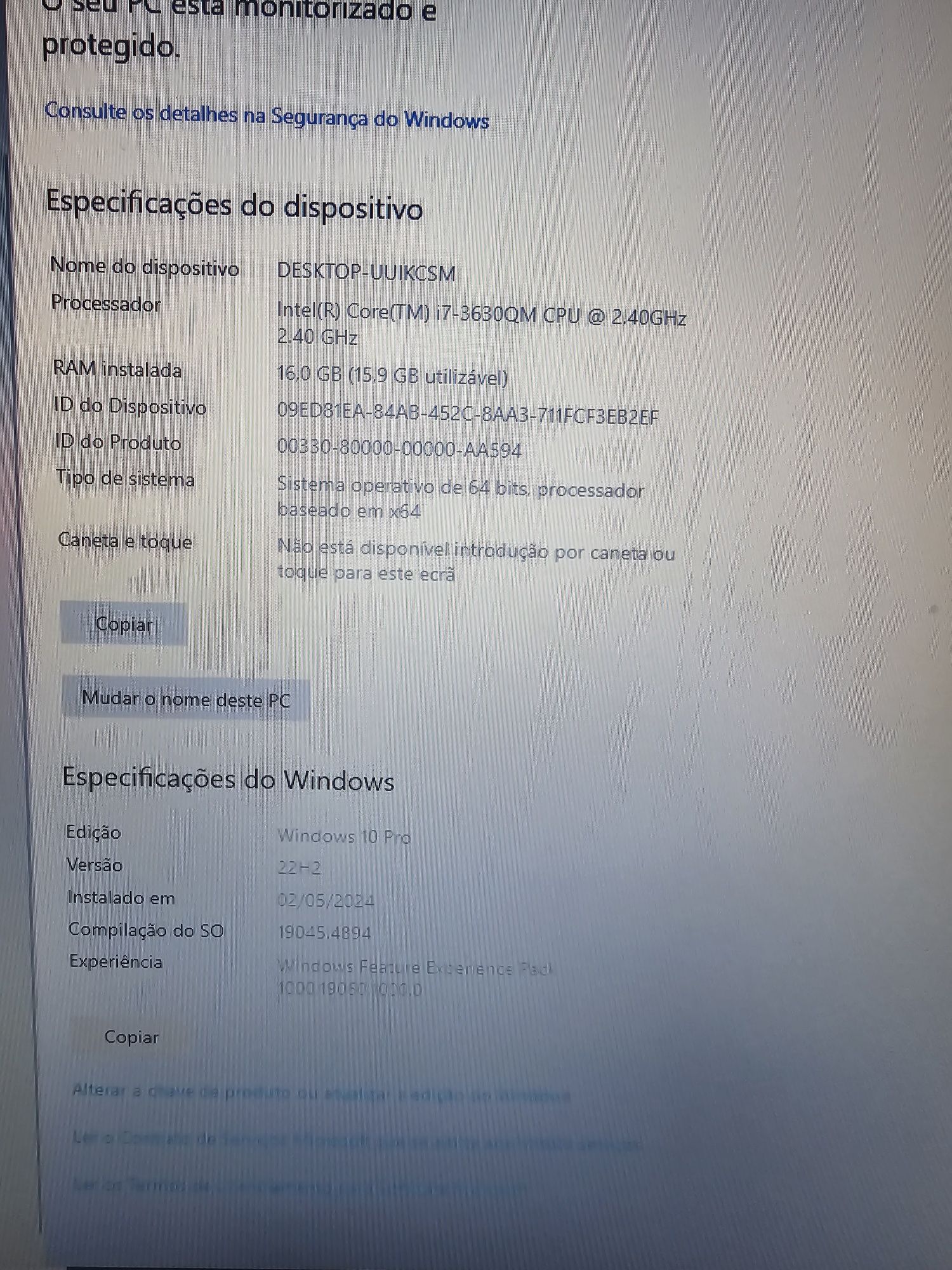 Portatil Clevo p170em