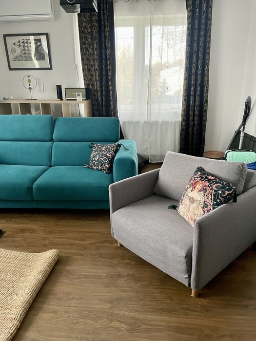 Jysk Fotel 2w1 rozkładany NORODDEN