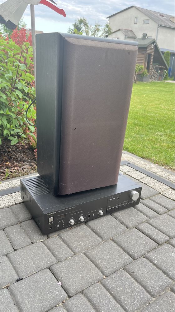 Wzmacniacz technics + kolumna technics.