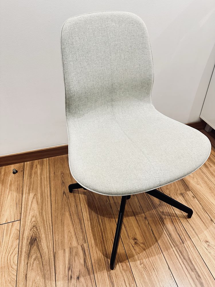 Cadeira p/escritório, LÅNGFJÄLL bege/branco