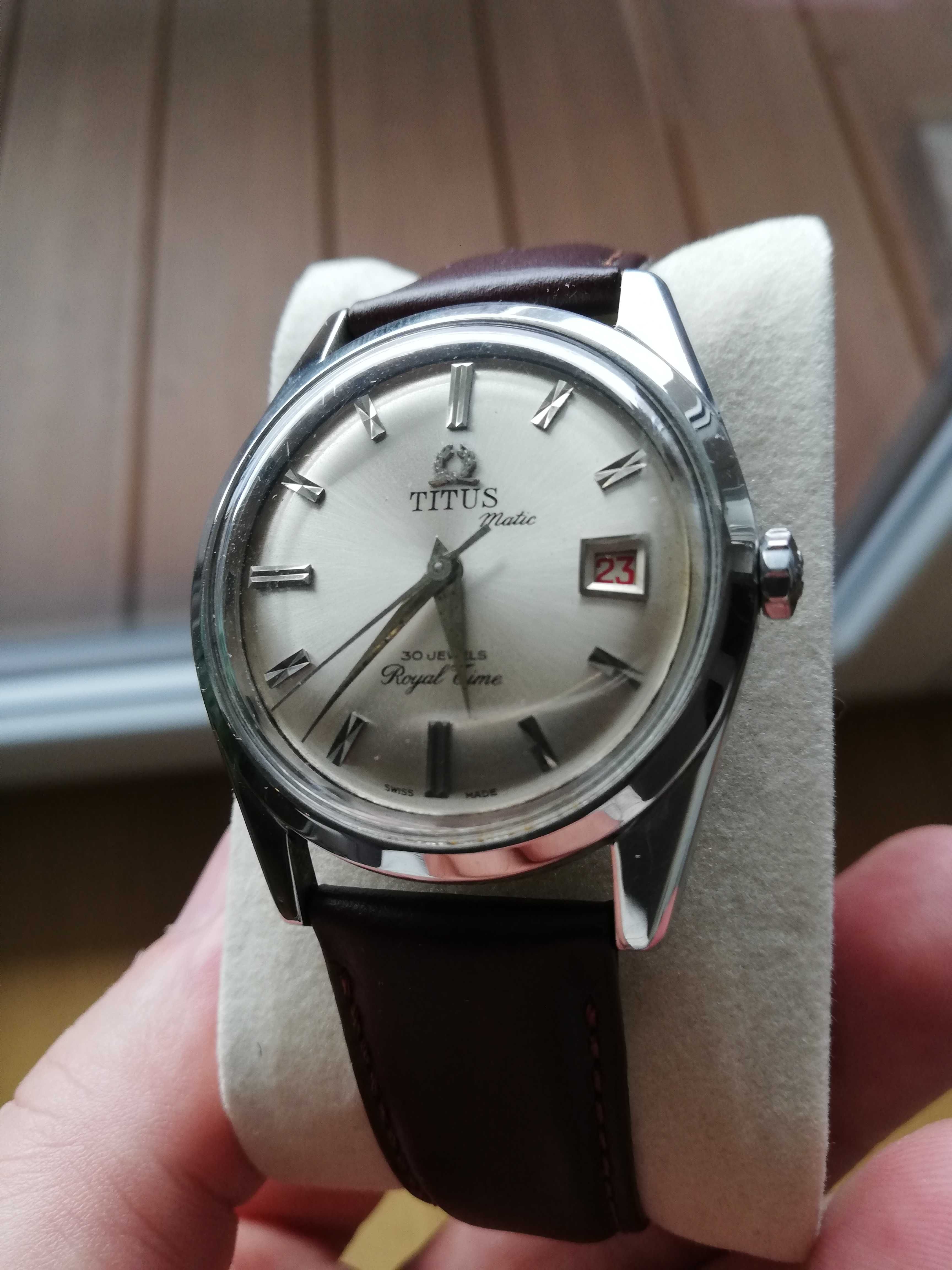 Szwajcarski zegarek Titus z lat 60