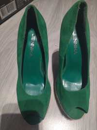 Buty damskie zielone 35