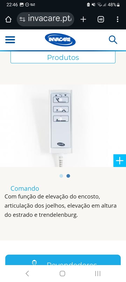Cama articulada eléctrica invancare