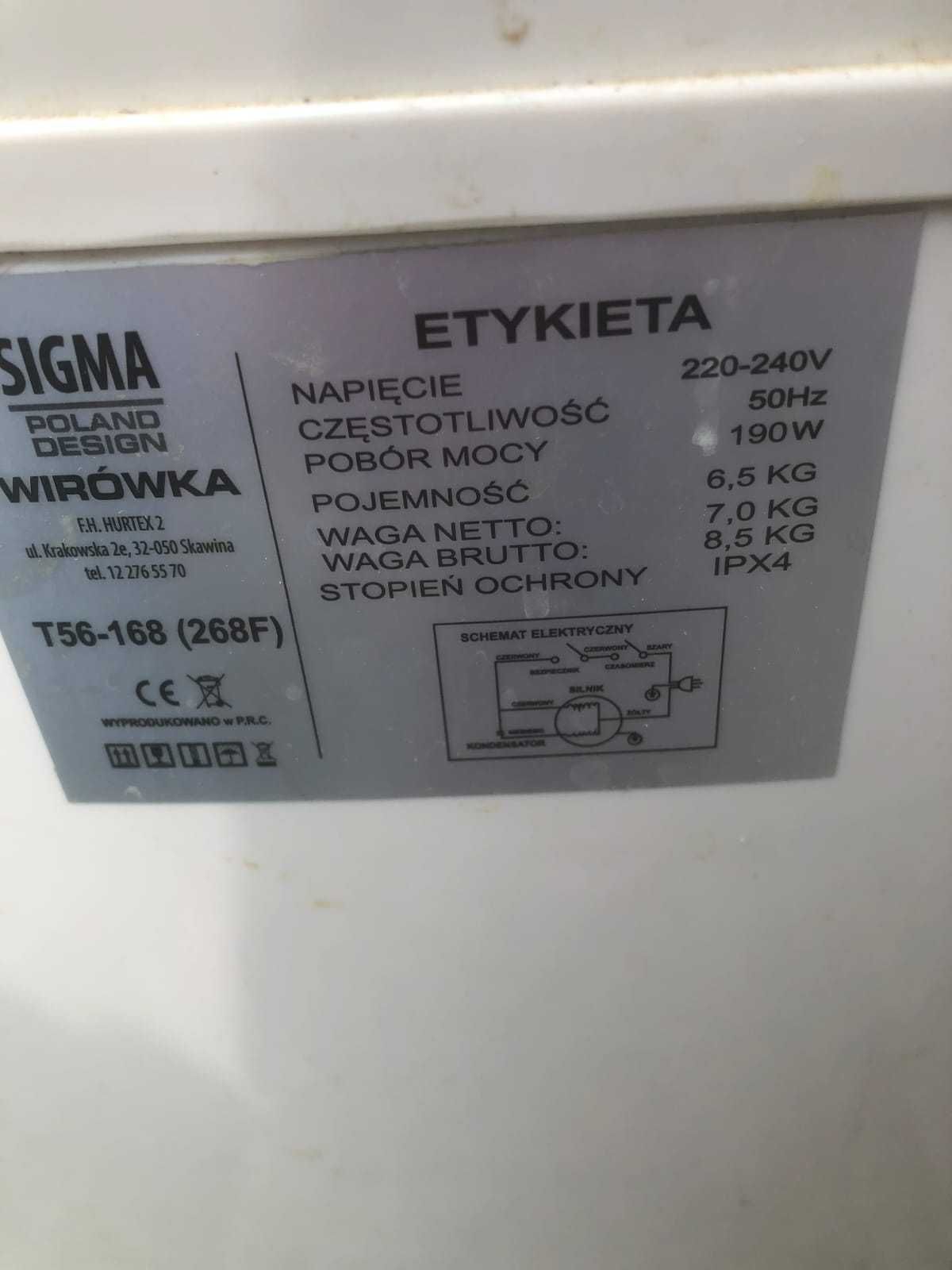 Sigma pralka T56 wirówka