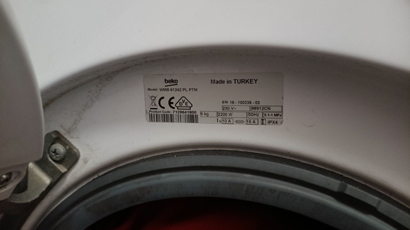 Pralka Beko wmb 61242 PTM