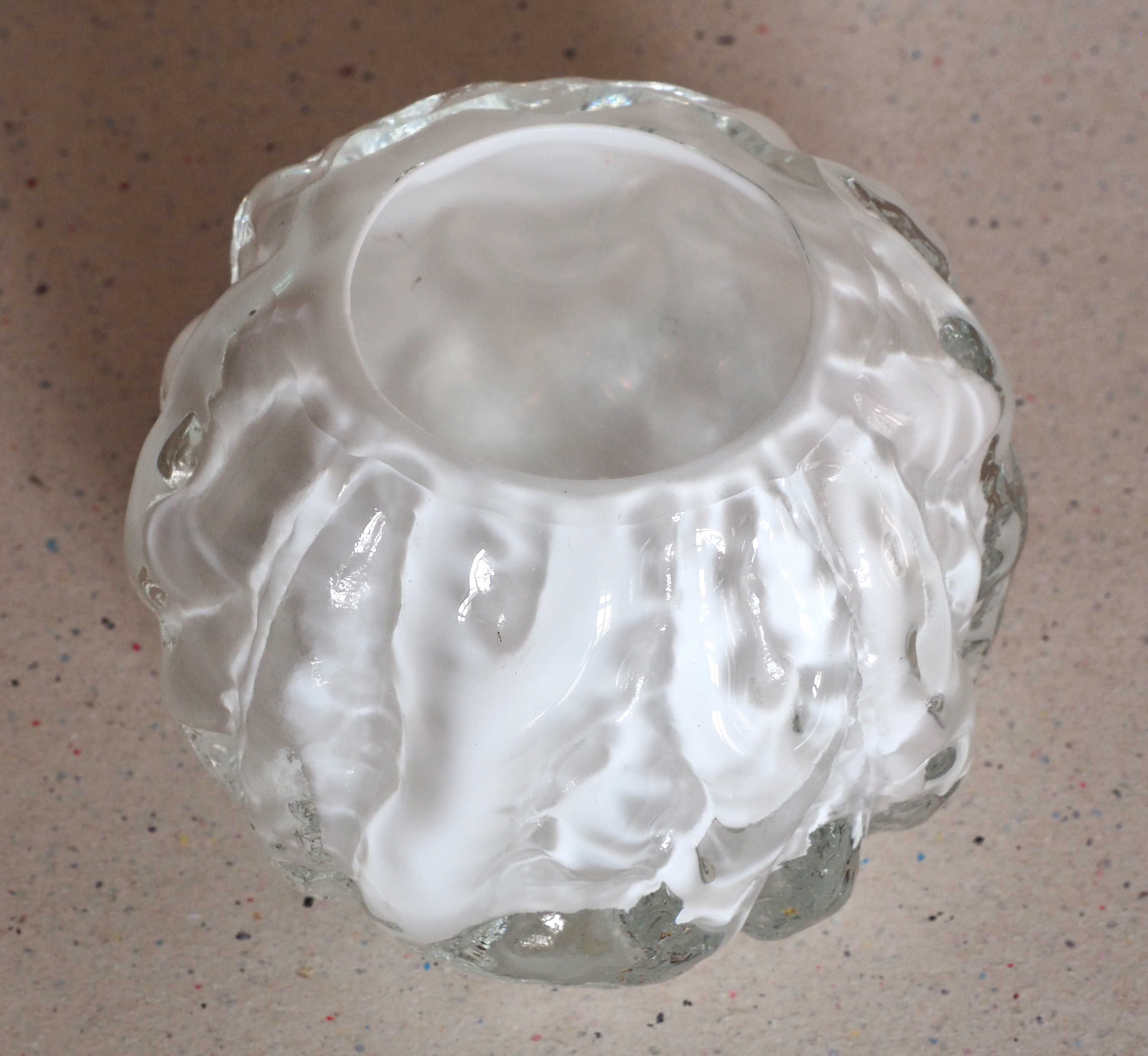 Szklany wazon szkło Ingrid Glass Wokan design mcm modern