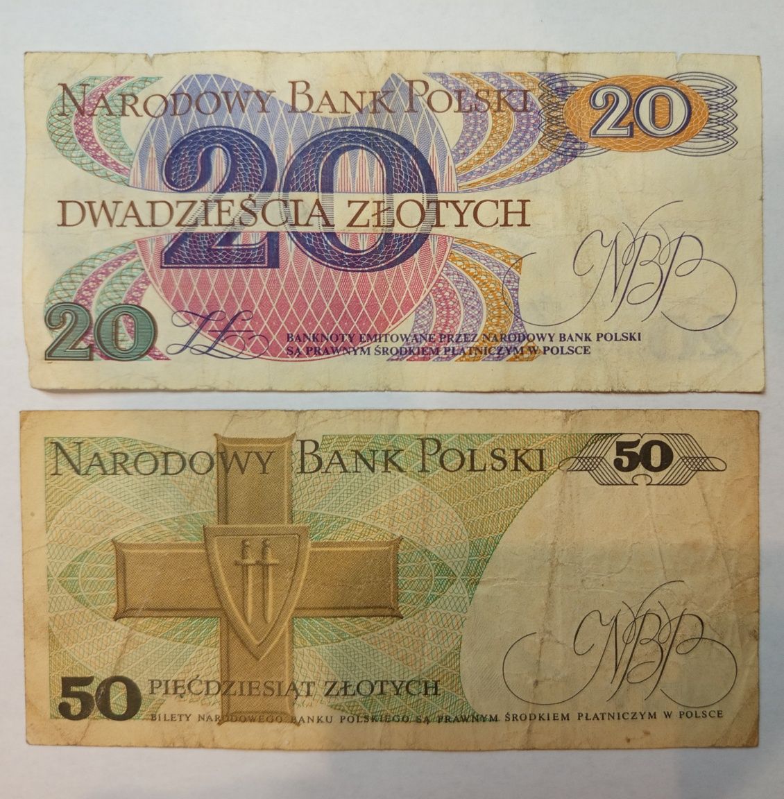 PRL.  Banknoty i monety.