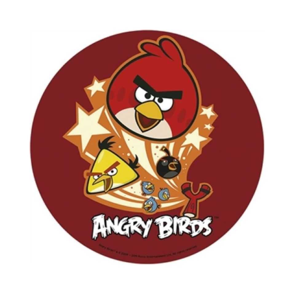Opłatek na tort Aqua Man Angry-Birds urodziny postać tekst  wzory