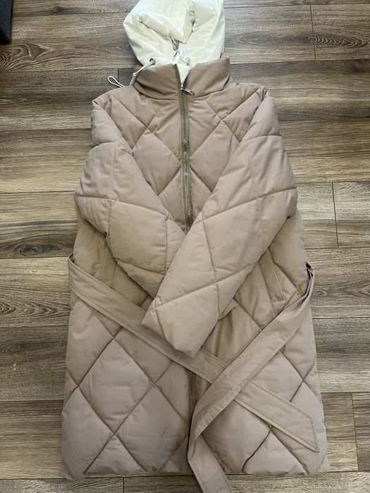 Куртка зимова, капішон знімається, коричнева, розмір Л