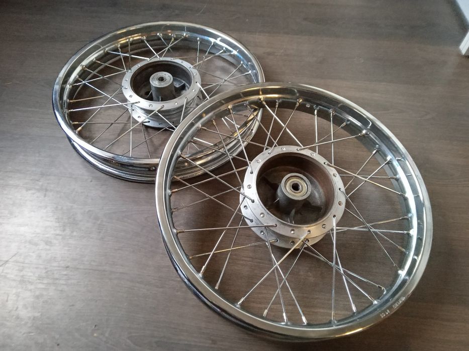 WSK 125 koła koło przód tył komplet 18" po renowacji