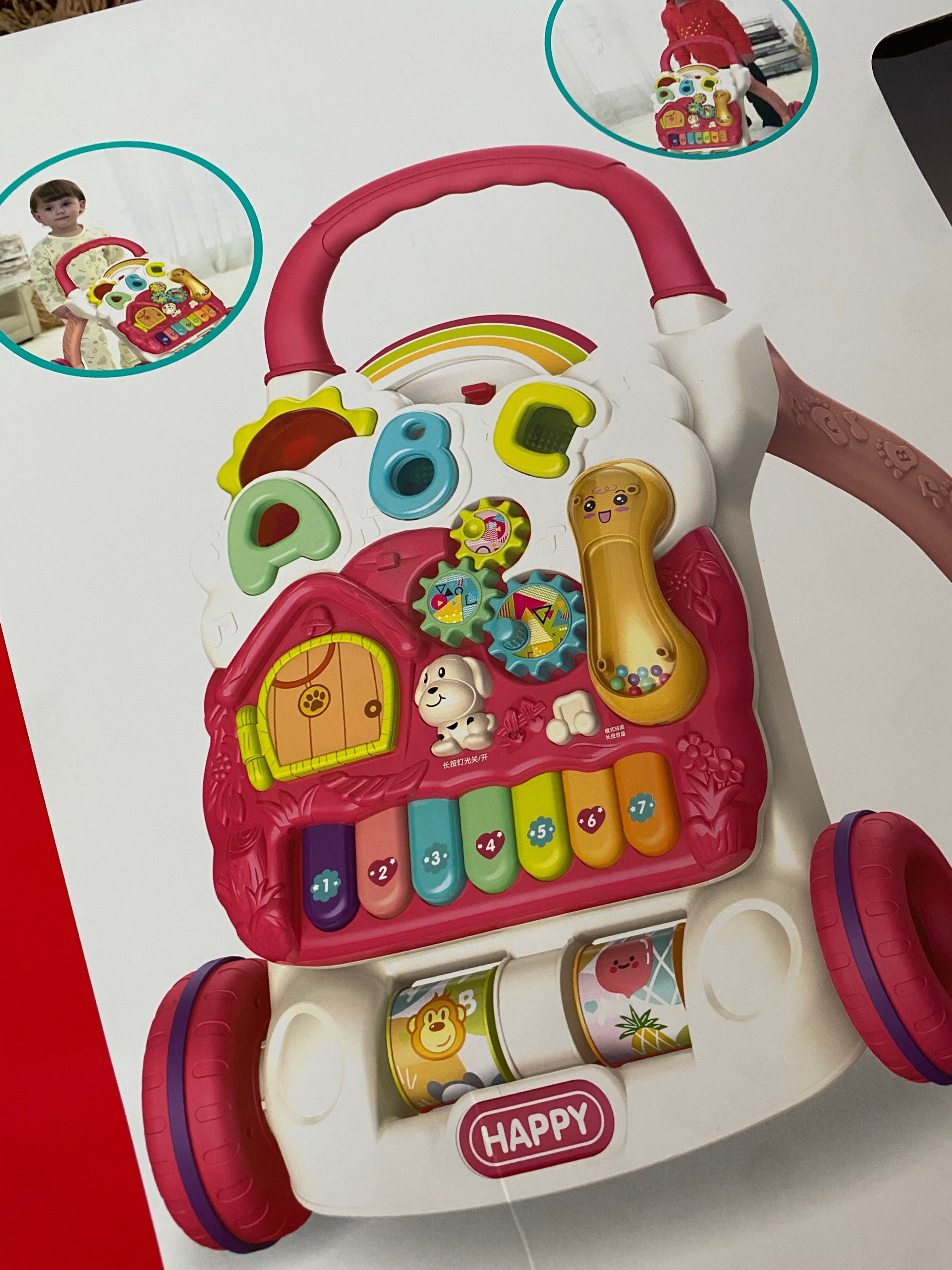 Дитячий Музикальний центр, каталка, ходунки Walker baby