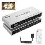 Przełącznik HDMI 8K rozdzielacz HDMI 5x1 Stich plus pilot