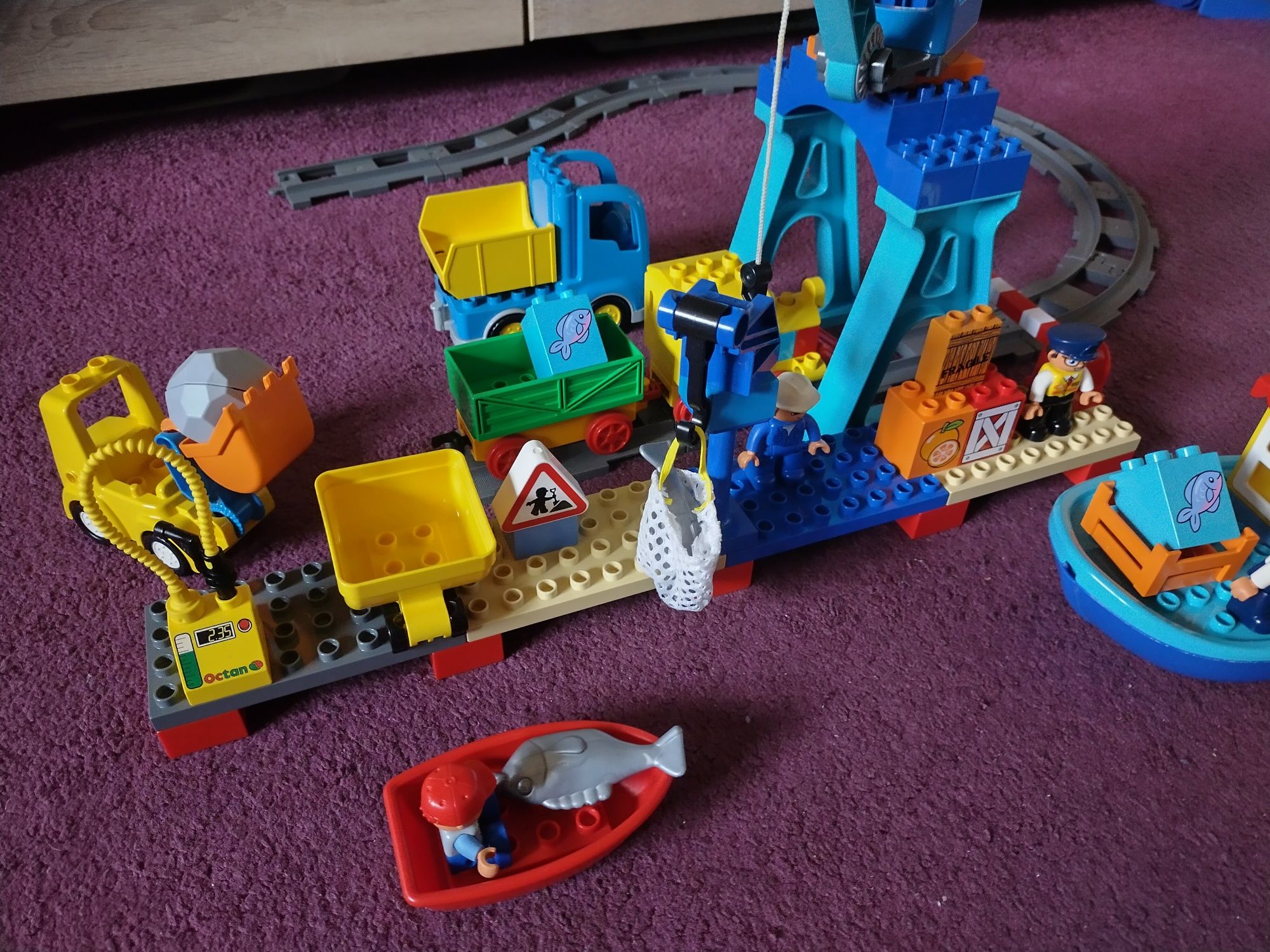 Port dźwig statek kolejka LEGO Duplo