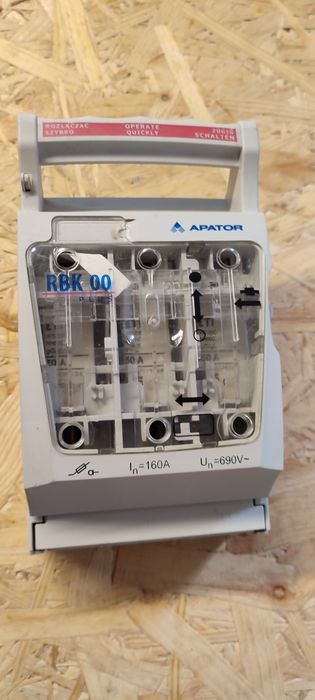 rozłącznik bezpiecznikowy,izolacyjny, RBK00