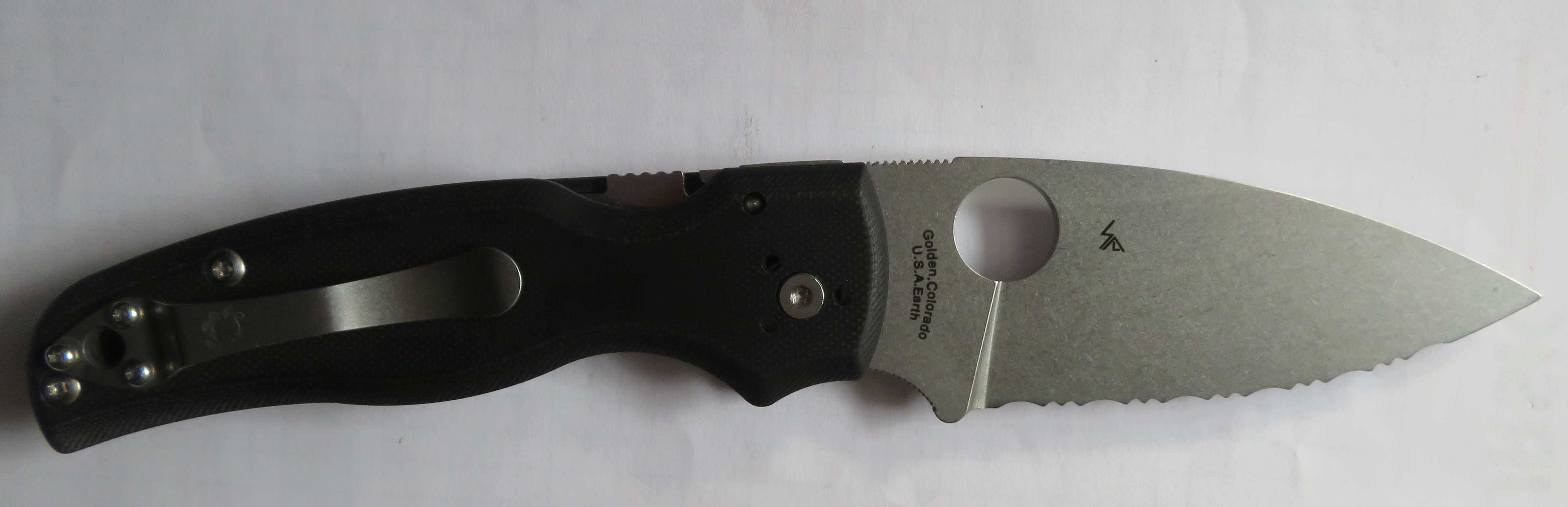 nóż składany  spyderco c229 shaman  ostrze ząbkowane