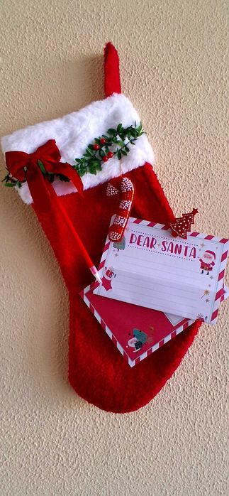 Meia de Natal com acessórios