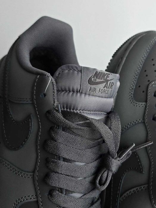 Чоловічі зимові кросівки Nike Air Force Fur Grey (сірі) на осінь 501-2