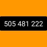 Złoty numer 505.481.222